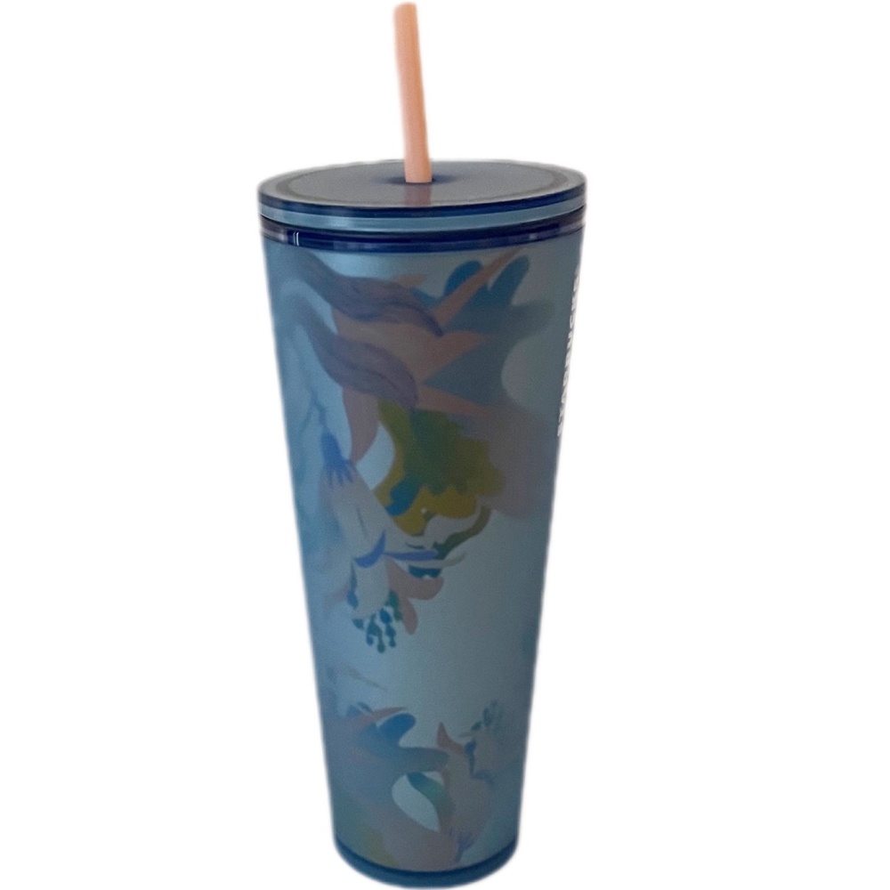 NWT Starbucks 2023 Floral Soft Touch Cold Cup Tumbler